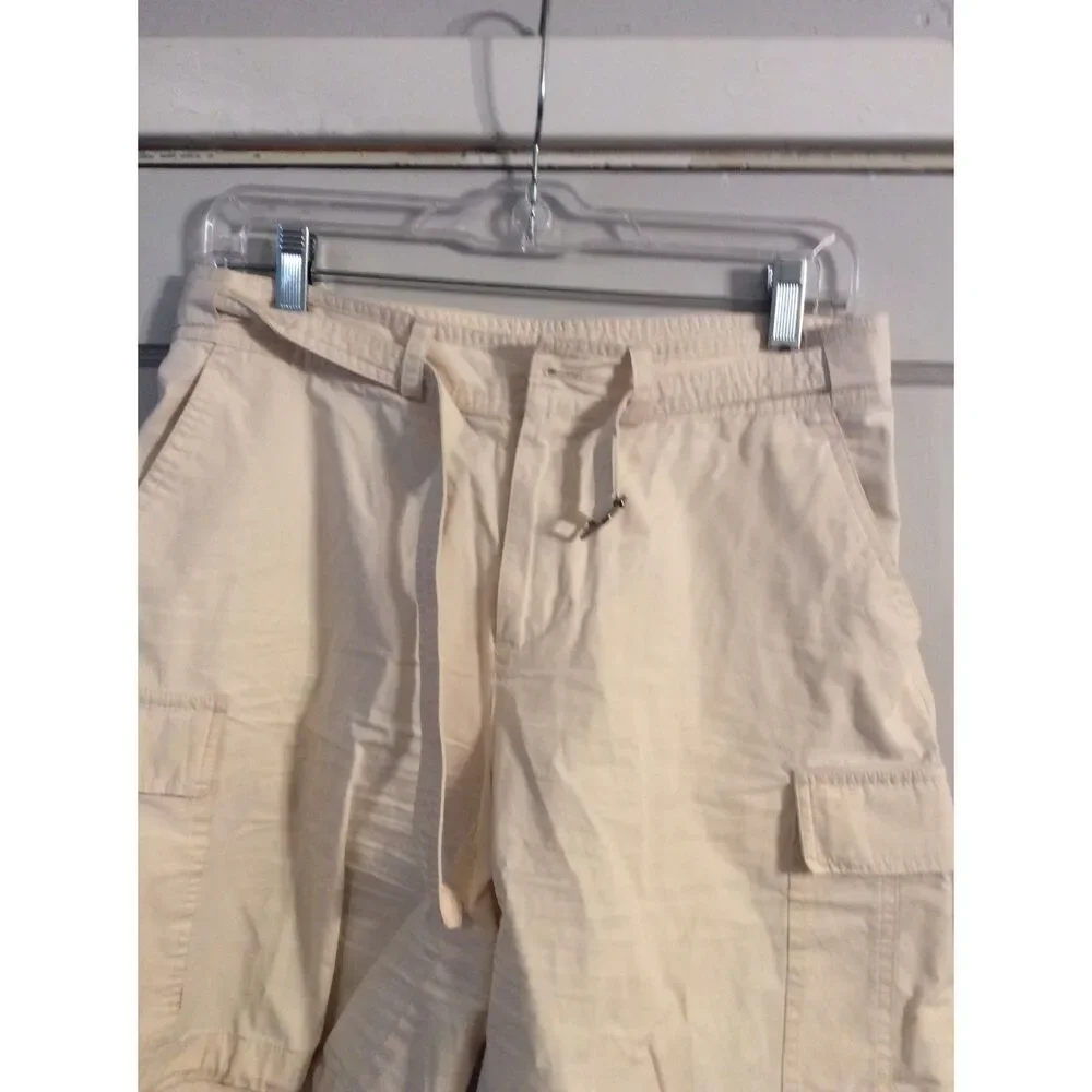 Lauren Ralph Lauren Cream Cargo Hiking Shorts Cotton Size 6 VNC
